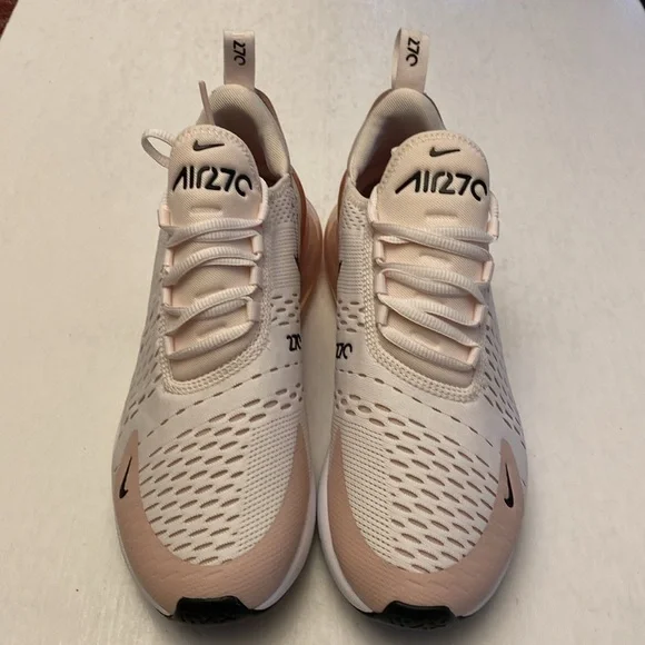 Nike Air Max 270 Sneakers in White and Pink AH6789-604 Size 9 Women’s - Picture 1 of 9